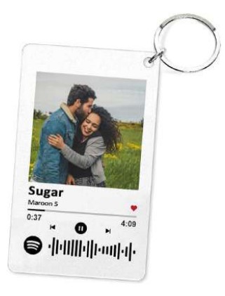 Spotify Keychain Custom Gift for Music Lovers, Personalized Keepsake Accessory for Events, Return Gifts, Corporate Gifting and Creative Everyday Carry Use